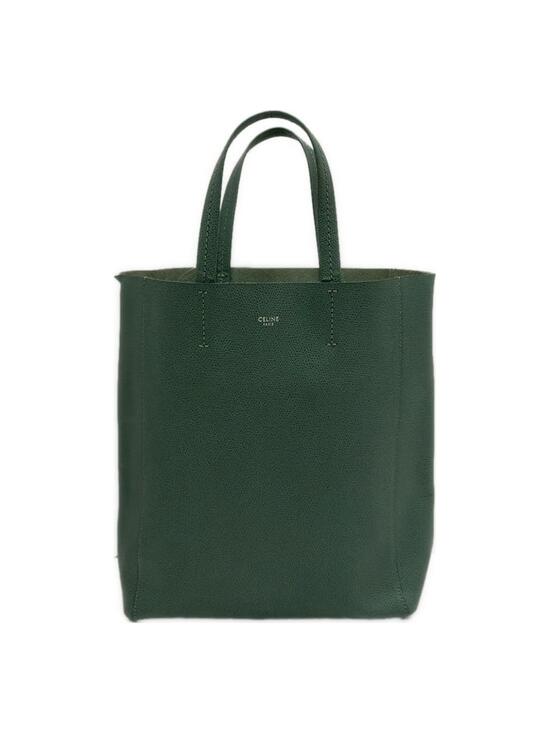 Celine Handbags - Celine Vertical Cabas Small Green #347492C78B